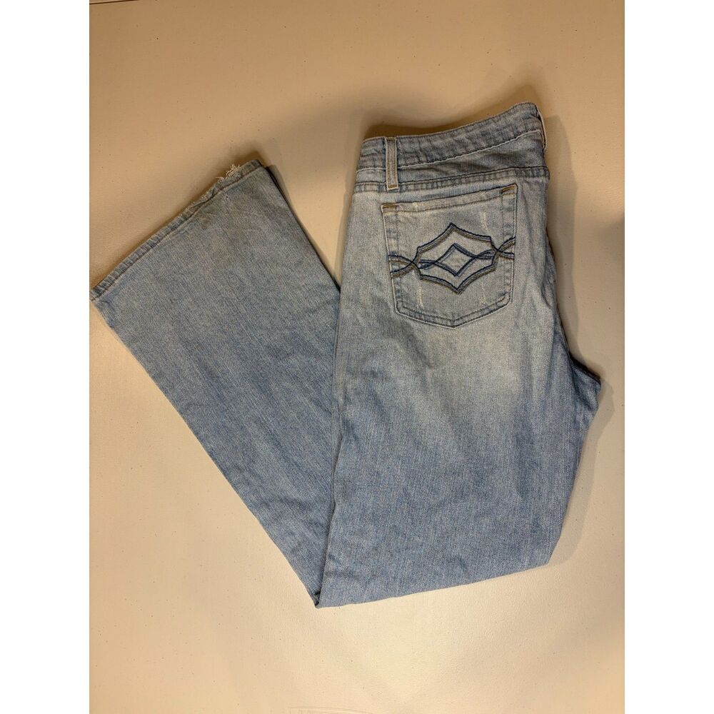 Low Rise - Y2K true vintage Aeropstale - 13/14 Reg- distressed festival jeans